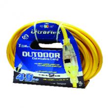 Toolway 140034 - Extension Cord Outdoor SJTW 12/3 Lighted Single Tap Yellow 50ft/15.24m