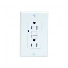 Toolway 140121 - Decora 20-Amp T/P GFCI Receptacle with Wall Plate White