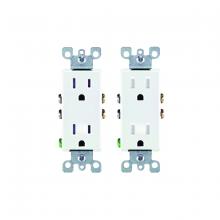 Toolway 140130 - Decora 15-Amp Duplex Receptacle Ivory