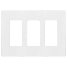 Toolway 140167 - Decora 3-Gang Screwless Wall Plate White