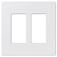 Toolway 140169 - Decora 2-Gang Screwless Wall Plate Mid Size White