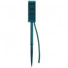 Toolway 140630 - Outdoor Mini Power Stake Grounded 3-Outlet Green