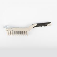 Toolway 161006 - BBQ Cleaning Brush SS Wire with Scraper Wood Handle