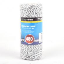 Toolway 164314 - Braided Nylon Mason Line #18 1/2lb 480ft White/Black