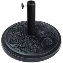 Toolway 184708 - Market Umbrella Base Round PE/Cement Black