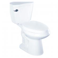 Toolway 188039 - 2-Piece Toilet Single Flush 4.8L Round Bowl White