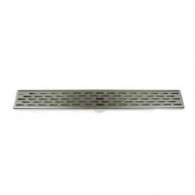 Toolway 188059 - Linear Shower Drain Grill Grid 2in 24in x 3in x 3 1/8in