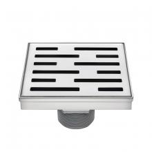 Toolway 188117 - Eco Square Shower Drain Grill Grid 6in x 6in x 3-1/8in Brushed SS