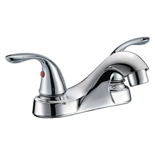 Toolway 188318 - Low Arc Bathroom Faucet 2-Handle Chrome Plated