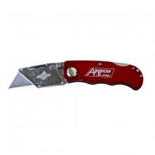 Toolway 190091 - Utility Knife Metal Folding with Belt Clip