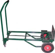 Toolway 191000 - Convertible Hand Truck/4-Wheel Cart with Solid Tires