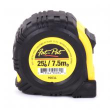 Toolway 390034 - Tape Measure 25ft/7.5m x 1in Metric/Imperial With Fractions