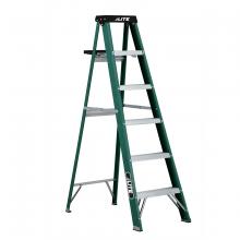 Toolway 530677 - LP-30677 Med.Duty Fiberglass Stepladder 6ft