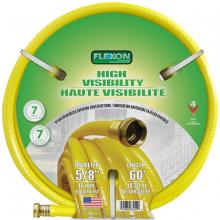 Toolway 566450 - Water Hose Nylon Reinforced High Visability 5/8in x 60ft Yellow