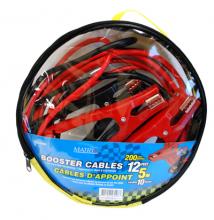 Toolway 727908 - Automotive Booster Cables in Storage Bag 200-Amp 10ga 12ft