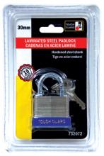 Toolway 732072 - Padlock Laminated 30mm