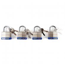 Toolway 732077 - 4PC Padlock Laminated 40mm Key Alike