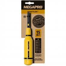 Toolway 80000223 - Megapro Screwdriver ShaftLOK 15-in-1 Multi Bit(Carded)