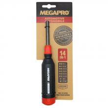 Toolway 80000287 - Megapro Screwdriver Automotive 14-in-1 Multi Bit (Carded)