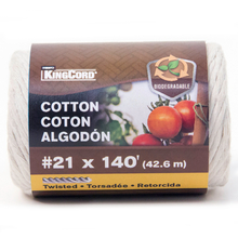 Toolway 80030204 - Twisted Cotton Twine Fine #21 x 140' Natural