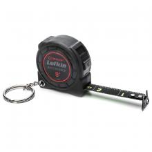 Toolway 80034170 - Shockforce Keychain Tape Measure Nite Eye 8ft Black Matte