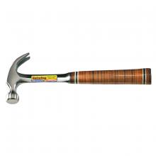 Toolway 80061141 - Claw Hammer Curved 16oz 12 ½in Leather Grip Handle Estwing E16C