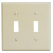 Toolway 83016623 - 2 Gang Ivory Toggle Plate