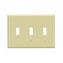 Toolway 83016624 - 3 Gang Ivory Toggle Plate