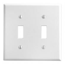 Toolway 83016650 - 2 Gang White Toggle Plate