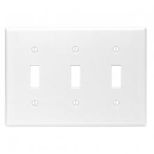 Toolway 83016651 - 3 Gang White Toggle Plate