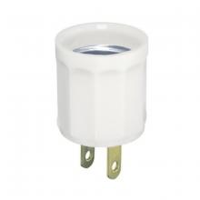 Toolway 83018146 - Socket Plug-In Lamp Holder Medium Base Ivory