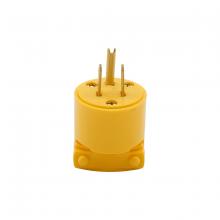 Toolway 83034090 - 4867 Round Male Grounding Plug 15A 125V 3-Wire Yellow