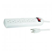 Toolway 83041451 - Power Bar Surge Protectior 6Outlet 2-1/2ft White