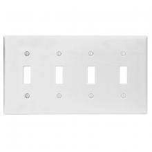 Toolway 83044390 - 4 Gang White Toggle Plate