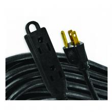 Toolway 83045517 - Extension Cord A/V SJTW 16/3 3-Outlet 10M Black