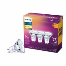 Toolway 83056658 - 3PK Clear LED Bulbs PAR16 50W GU10 Soft White Warm Glow Dimmable