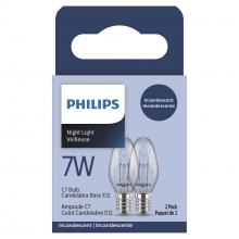 Toolway 83056925 - Bulb C7 Incandescent Night Light 7W Clear 2Pk