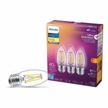 Toolway 83057432 - 3PK Bulbs B11 Ultra Def. Chandelier LED E26 3.5W=40W S.White