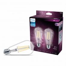 Toolway 83057507 - 2PK Bulbs ST19 Decorative LED 8W=75W E26 Daylight