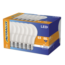 Toolway 83060032 - Attralux Bulb A19 LED Non-Dimmable 9W Bright White 6PK