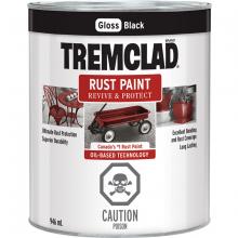 Toolway 85000063 - Rust Paint Oil Based 946ml  Gloss Black