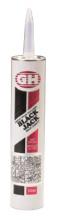 Toolway 85021723 - Black Jack All Weather Roof Cement Tube 300ml