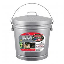 Toolway 86000110 - Garbage Can with Locking Lid Galvanized Steel 22L/6Gal