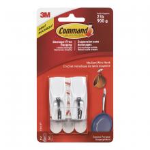 Toolway 87040949 - Command™ Wire Hook Medium White 2Lb 2Pk