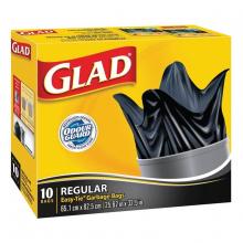 Toolway 88011825 - Glad Household Garbage Bags 26x36in Black 10pc