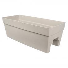 Toolway 88035754 - Harmony Rail Mount Self-Watering Planter 27in x11¾in x9½in Plastic Mocha