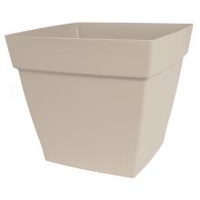 Toolway 88035854 - Harmony Self-Watering Planter Square 8in x 8in x 12in Plastic Mocha