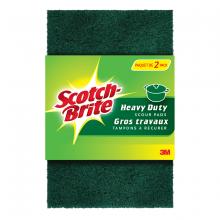 Toolway 88063537 - Scotch Brite Heavy Duty Scour Pad 3-1/2x6-1/2in 2pk