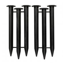 Toolway 88093636 - Stakes for No Dig Lawn Edging Black 6/Bag