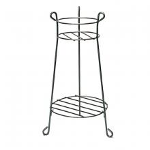 Toolway 88105210 - Plant Stand Wire Round 2-tier 30x10in Black